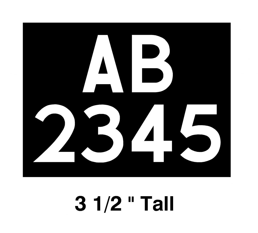 Classic Transfers Car Large Vinyl Registrations Classic Transfers
