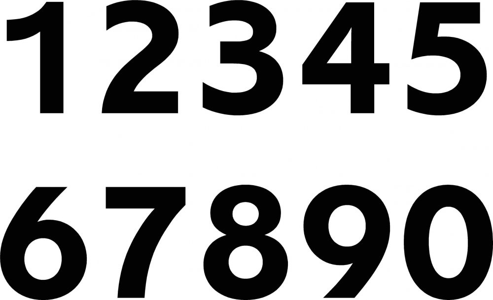 Classic Transfers Racing Numbers 120x80mm - Classic Transfers