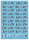 Blue Waterslide Card (best for small intricate designs with lots of white print)